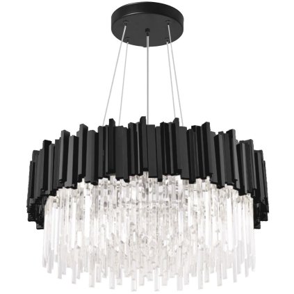 Plafoniera Toollight, cristal 4xE14 APP1481-1C, negru, OSW-05061