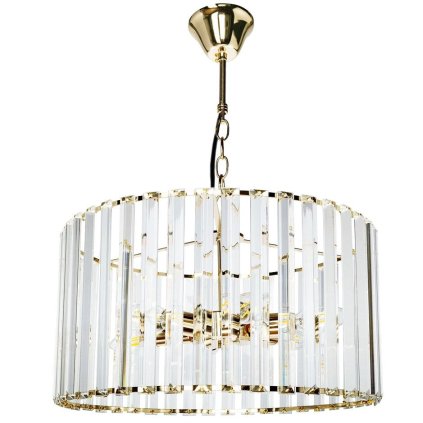 Toollight, lampă cu pandantiv din cristal 5xE27 APP1157-5CP, auriu, OSW-14013