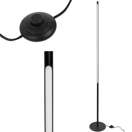 Toollight, lampada de podea LED 12W APP1415-F, negru, OSW-01416