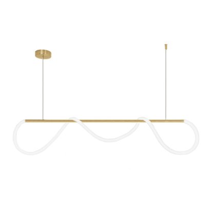 Toollight, plafoniera LED APP854-CP Long Gold, alb-auriu, OSW-03998