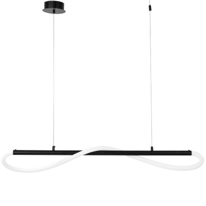 Toollight, lampă suspendată cu LED 120 cm 60W APP853-CP LONG BLACK, negru-alb, OSW-04030