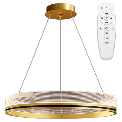 Toollight, lampă suspendată cu LED 60 cm APP1190-CP, auriu, OSW-40020