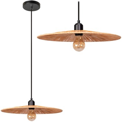 Instrument, lampă de tavan 1xE27 APP1311-1CP, maro, OSW-00946