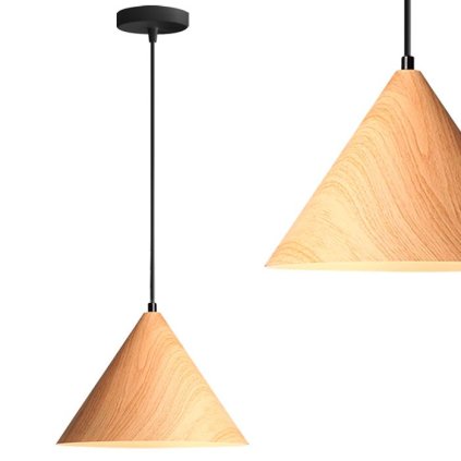 Toollight, plafoniera 1xE27 APP1442-1CP, lemn deschis, OSW-01278