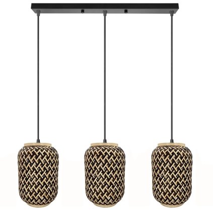 Toollight, plafoniera 3xE27 APP1425-3CP, maro-negru, OSW-02417