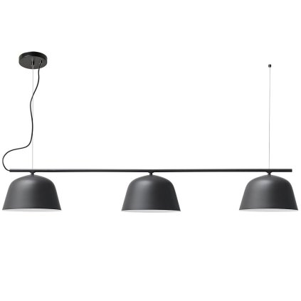 Toollight, plafoniera 3xE27 APP1478-3CP, negru mat, OSW-02420