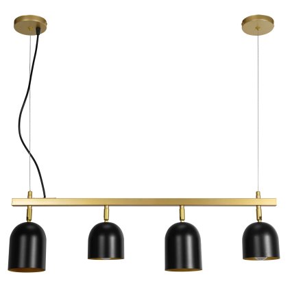 Toollight, plafoniera 4xE27 APP1031-4CP, negru-auriu, OSW-06982