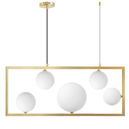 Instrument, lampă de tavan 5xE27 APP1020-5CP, auriu, OSW-05558