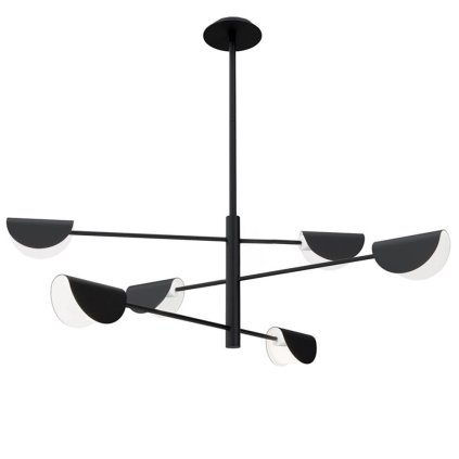 Toollight, plafoniera 6xE14 APP1261-6CP, negru mat, OSW-02401