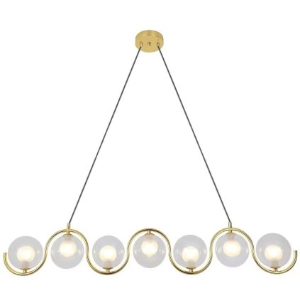 Instrument, lampă de tavan 7xG9 APP1441-7CP, auriu, OSW-01253