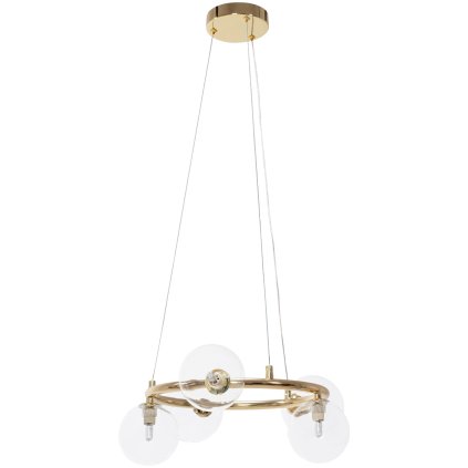 Toollight, plafoniera bile de sticlă 5xG9 APP1158-6CP, auriu, OSW-04690
