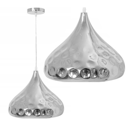 Instrument, lampă cu oglindă suspendată 1xE27 APP272-1CP, argintiu, OSW-00877