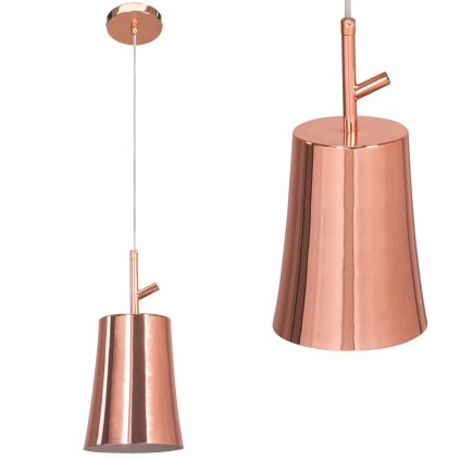 Lumină pentru instrumente, lampă suspendată 1xE27 APP1036-1CP, aur roz, OSW-00696