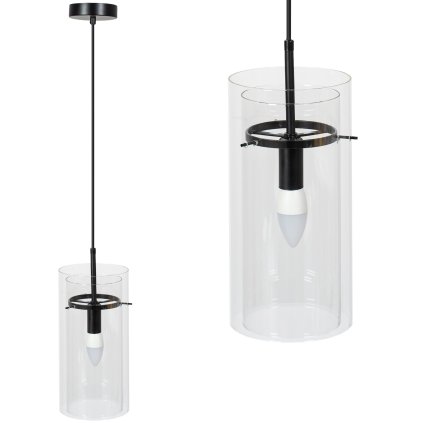 Instrument, lampă suspendată 1xE14 APP1211-1CP, neagră, OSW-14033