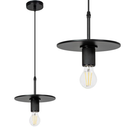 Instrument, lampă suspendată 1xE27 APP1180-1CP, negru, OSW-40017