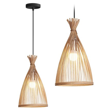 Toollight, lampă suspendată 1xE27 APP1185-1CP, maro-negru, OSW-01404