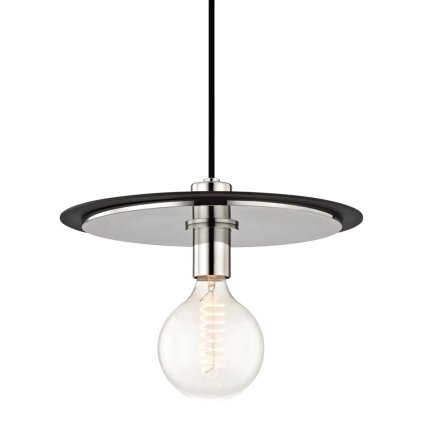 Instrument, lampă suspendată 1xE27 APP1214-1CP, negru mat, OSW-40027