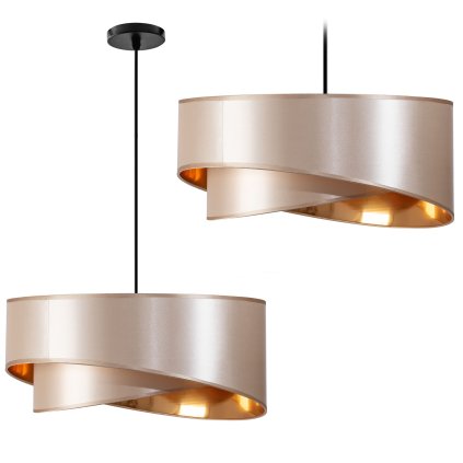Toollight, lampă suspendată 50cm 1xE27 APP970-1CP, bej, OSW-06682