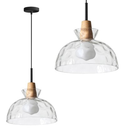 Instrument, lampă suspendată APP1184-1CP C, maro-clar, OSW-14027