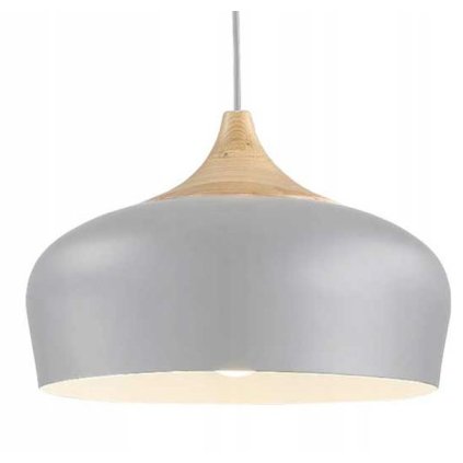 Toollight, lampă suspendată Bari 1xE27 APP182-1CP, gri-maro, OSW-06614