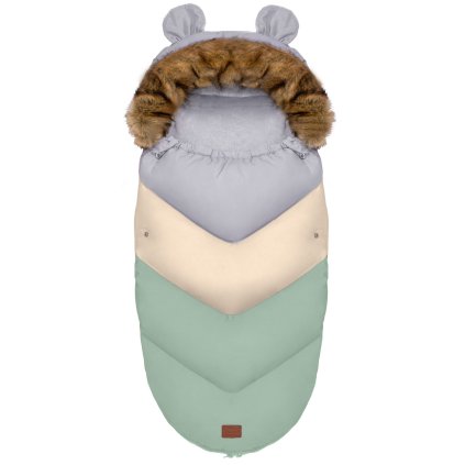 Tutumi Teddy PRO-V, sac de dormit copii 90x50 cm, verde pastel, NAZ-12310