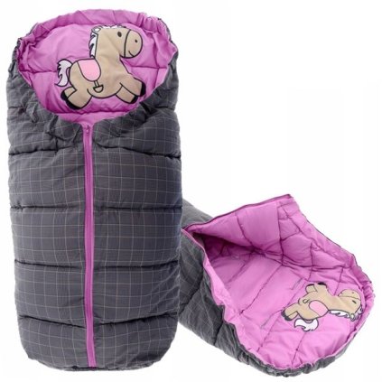 Tutumi, sac de dormit copii 90x47 cm 4 în 1, gri-violet, NAZ-04033