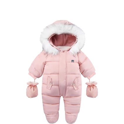 Tutumi, salopeta izolatoare pentru copii 67-72cm 9-12, roz, NAZ-12330