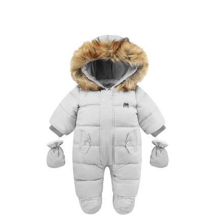 Tutumi, salopeta izolatoare pentru copii 67-72cm 9-12, gri, NAZ-12326