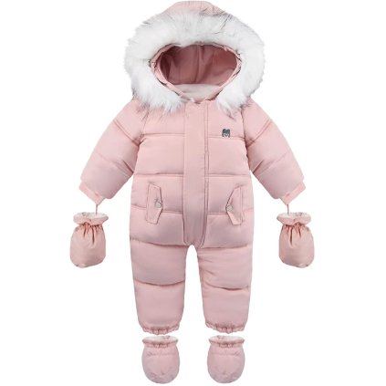 Tutumi, salopeta izolatoare pentru copii 72-76cm 12-18, roz, NAZ-12331