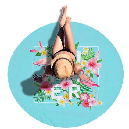 Tutumi, prosop de plaja 150cm, model de vara, REC-02006