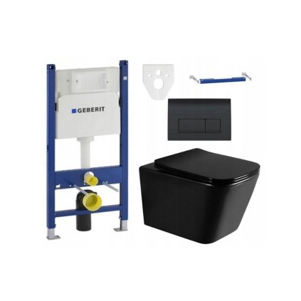 43153 zavesny set geberit duofix basic wc teo rimless 51 x 35 cm pomaly padajuca doska slim cierna 3385xx85 39060185