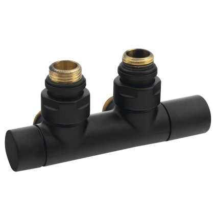 Sapho, set de conectare TWIN BLACK pentru conectare centrală, negru mat, CP4101BS
