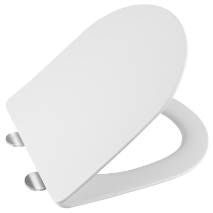 Sapho, scaun de toaletă PACO, SLIM Soft Close, Easy Take, alb, PCS1012