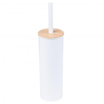 Erga Tango, perie de toaletă pe picioare 9x9x38 cm, alb-maro, ERG-YKA-P.TANGO-WHT