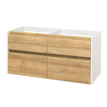 528673 10 mereo opto kupelnova skrinka 121 cm biela dub riviera mer cn933s