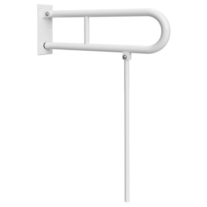 Sapho, balustradă pliabilă HANDIAP cu picior de sprijin 600 mm, alb, XH521W