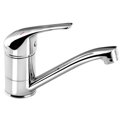 Bruckner, Baterie de lavoar de sine stătătoare HOFFER fără priză, braț pivotant, crom, 424.001.1