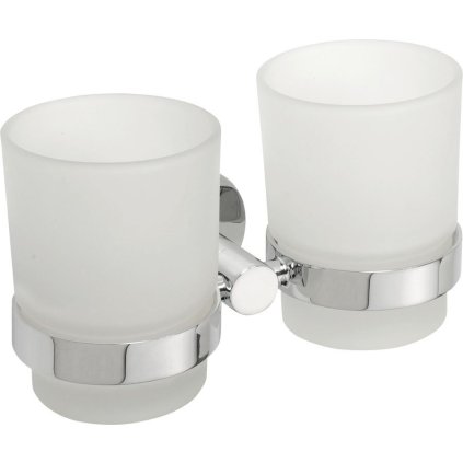 Sapho, suport dublu pentru pahare X-ROUND, pahar de lapte, crom, XR902