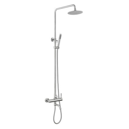 Sapho, coloana de dus/cada MINIMAL cu baterie cu maneta, inox, MI140