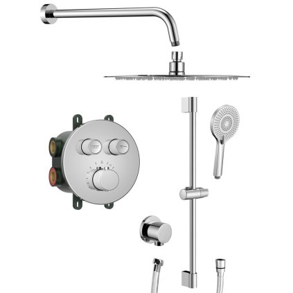 529453 sapho smart select sprchovy set s termostatickou bateriou 2 vystupy posuvny drziak sprchy chrom rp032 02