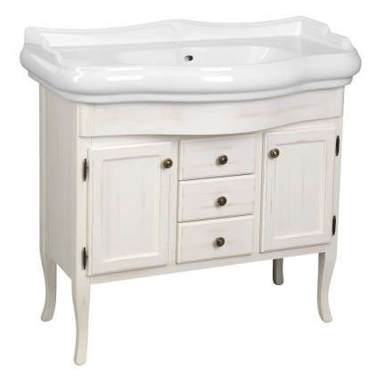 Sapho, dulap lavoar RETRO 89x80x48cm, alb antic, 1621