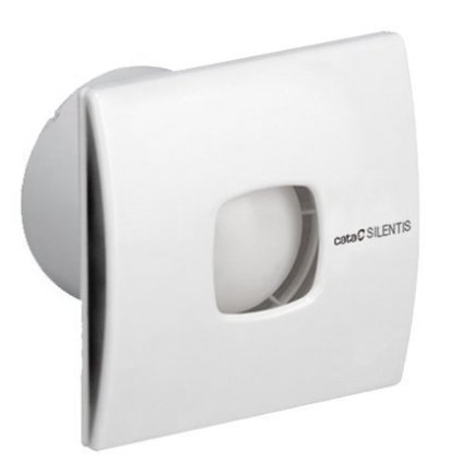 532237 cata silentis 12 t kupelnovy ventilator axialny casovac 20w potrubie 120mm biela 01081000
