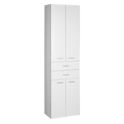 Aqualine, dulap înalt ZOJA/KERAMIA FRESH 50x184x29cm, alb, sertare, 51291