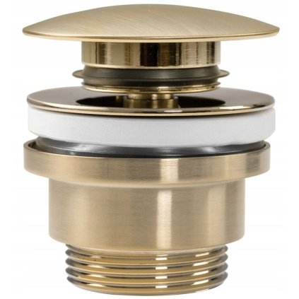 Rea, dop de scurgere universal pentru chiuvetă, ClickClack, auriu mat, REA-A8585