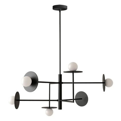 531880 toolight stropne svietidlo 6xg9 app1668 6cp cierna matna osw 05708