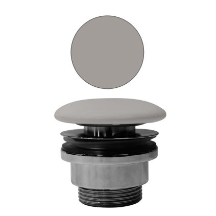 GSI, scurgere chiuveta GSI 5/4", care nu se poate inchide, capac ceramic, 5-65 mm, covoras tortora, PVC05