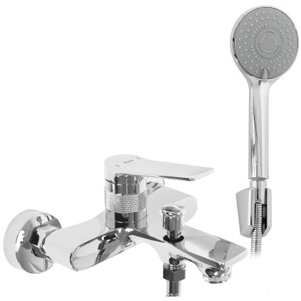 Rea Viral, baterie de baie cu set de duș de mână, crom, REA-B2021