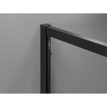 529300 mexen exo patuholnikovy sprchovy kut s vyklopnymi dverami 90 x 90 cm 6mm cire sklo cierny profil 812 090 090 70 00