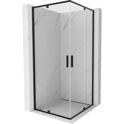 535123 mexen exo 2 kridlovy sprchovaci kut 70 x 70 cm 6mm cire sklo cierny profil 8110 070 070 70 00