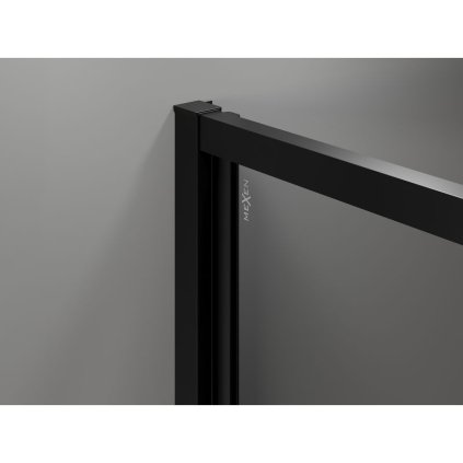 535582 9 mexen exo sprchovaci kut s kridlovymi dverami 100 x 85 cm 6mm cire sklo cierny profil 814 100 085 70 00